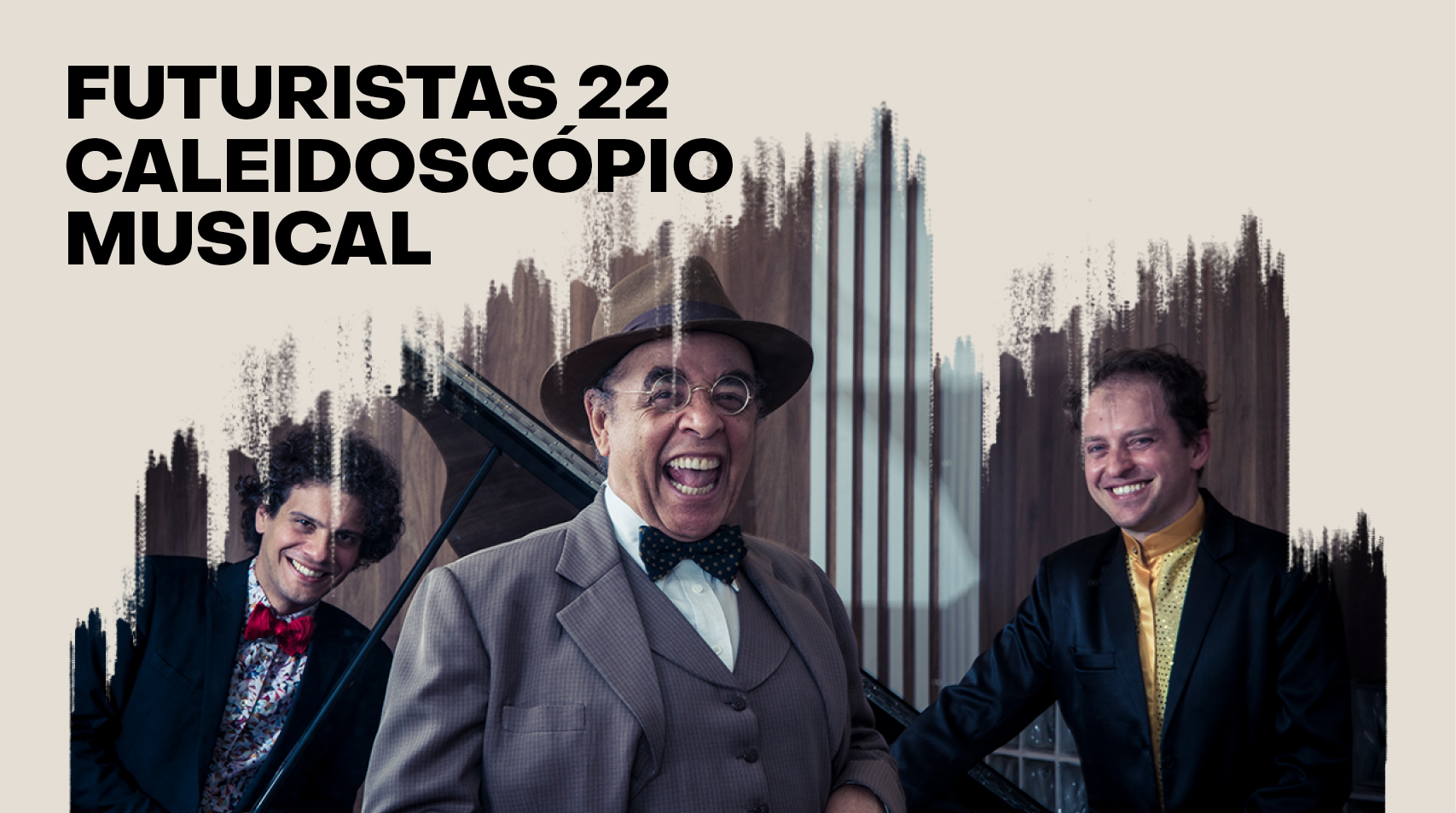 Escrito em preto FUTURISTAS 22-CALEIDOSCÓPIO MUSICAL