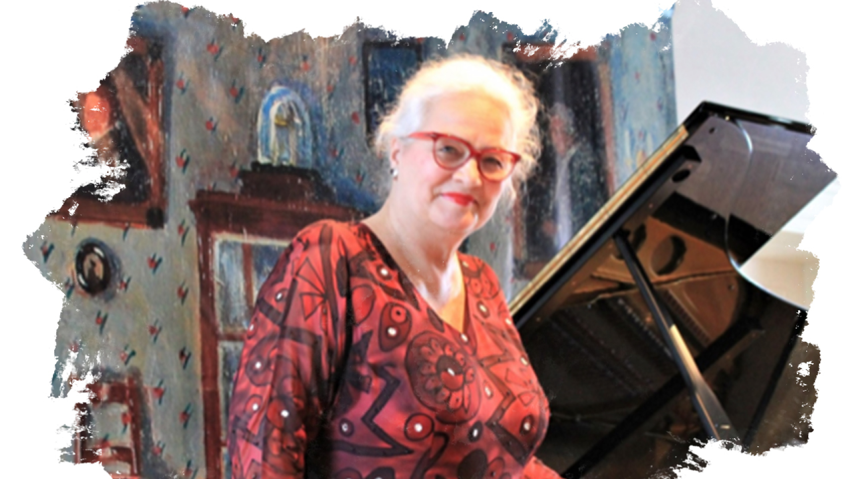 Foto de pianista à frente de um piano