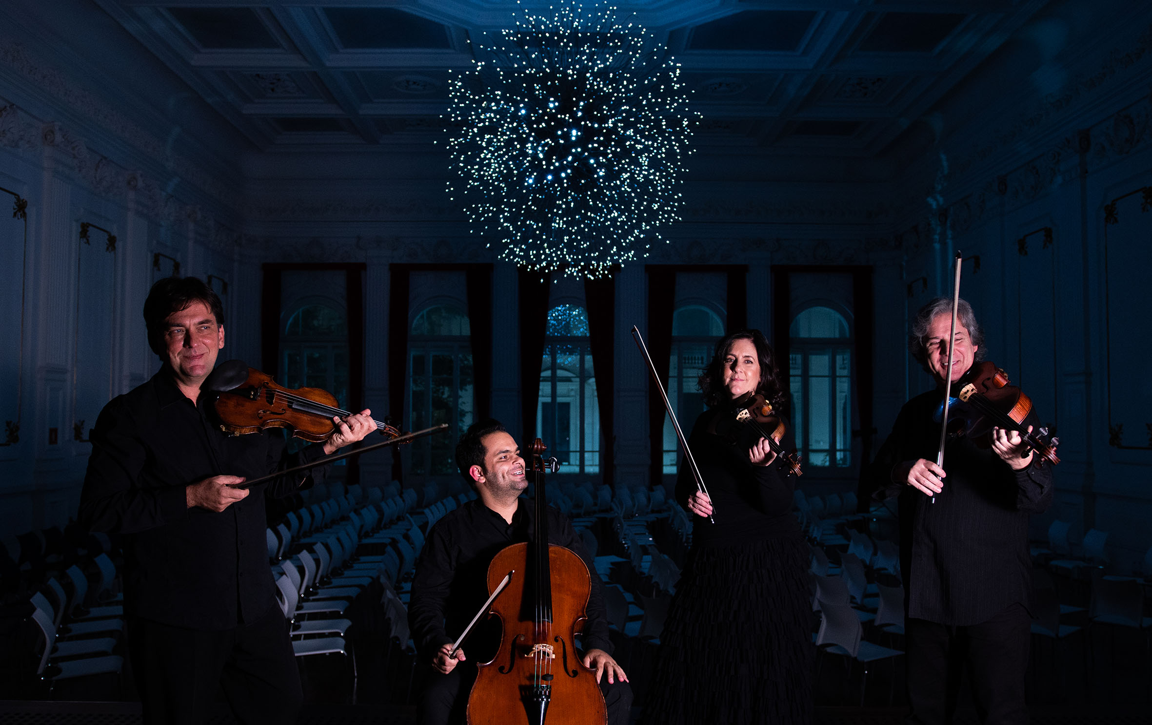 Site Quarteto Foto dos quatro integrantes do Quarteto