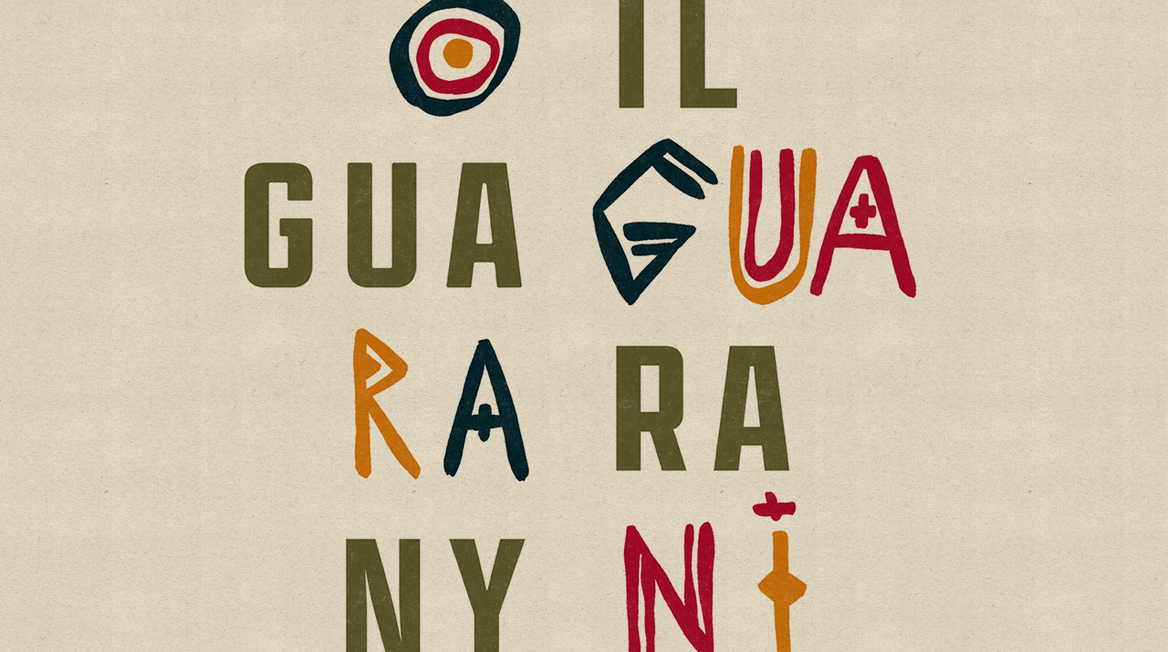 Banner sobre a ópera O Guarani