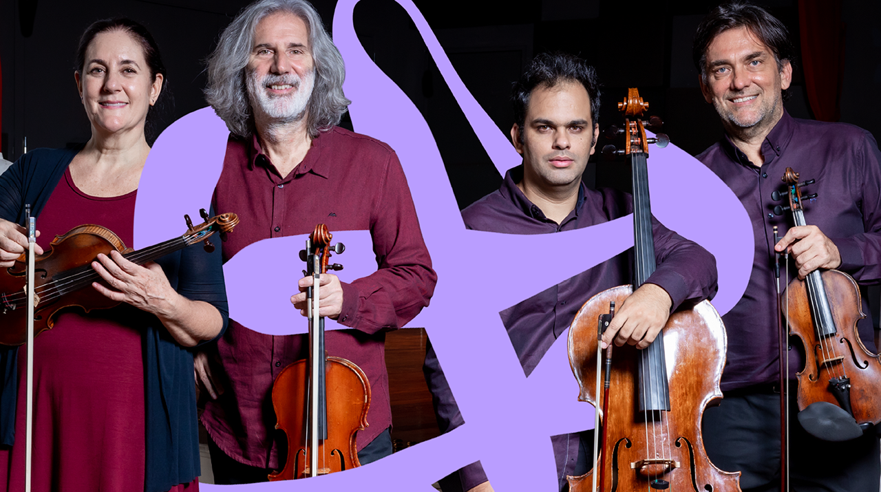 Foto dos integrantes do Quarteto da Cidade