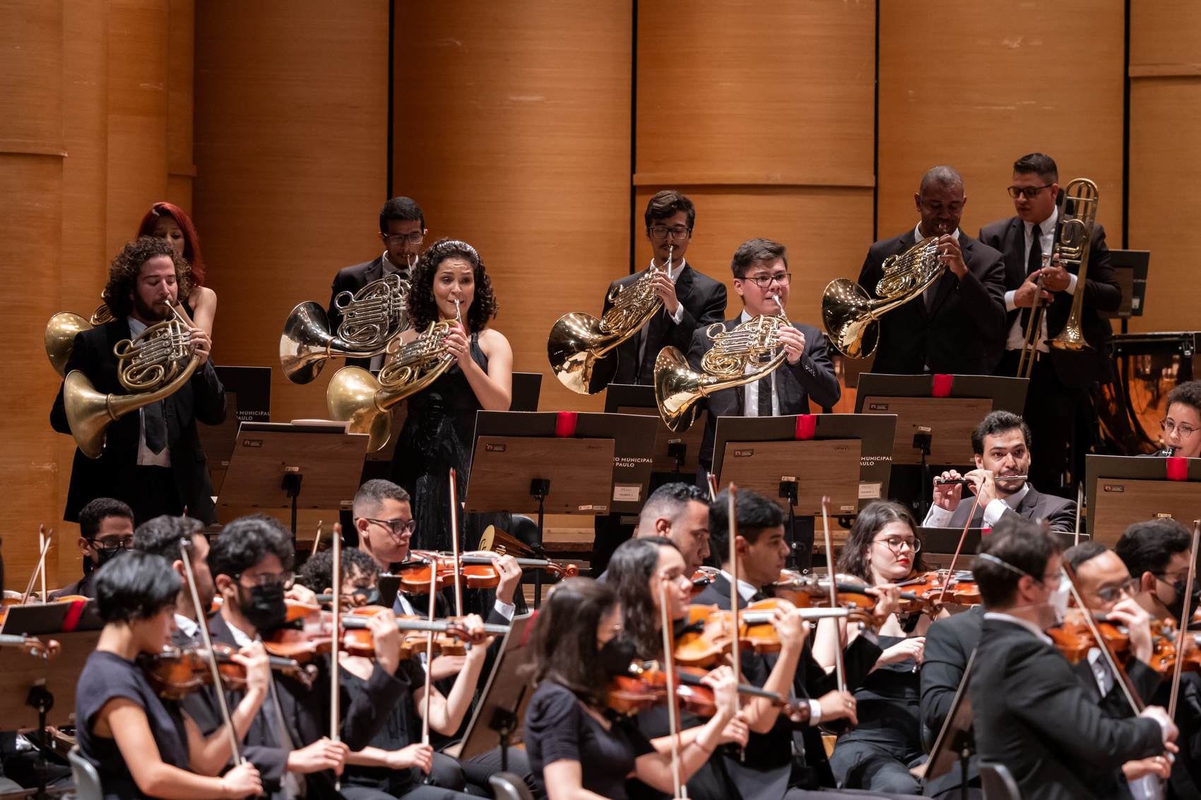Orquestra Experimental de Repertório durante um concerto
