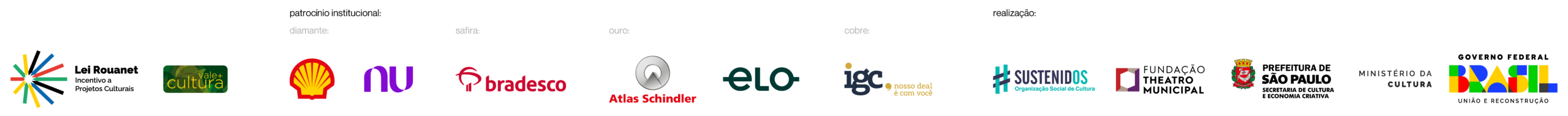 Régua de Logos do TMSP