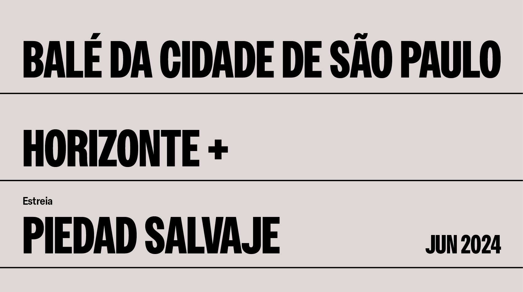 Divulgação sobre Horizonte+ e Piedad Salvaje
