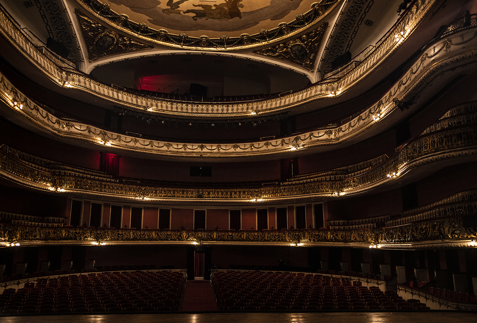 Foto da Sala de Espetáculos do Theatro Municipal