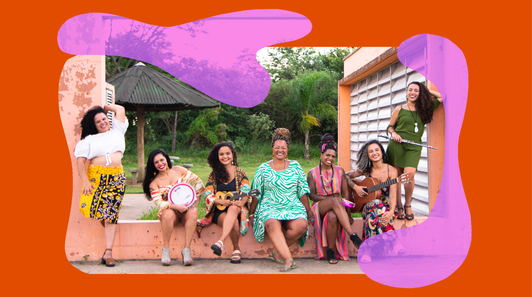 Foto das integrantes do Samba de Sexta Samba de Dandara convida Yayá Massemba