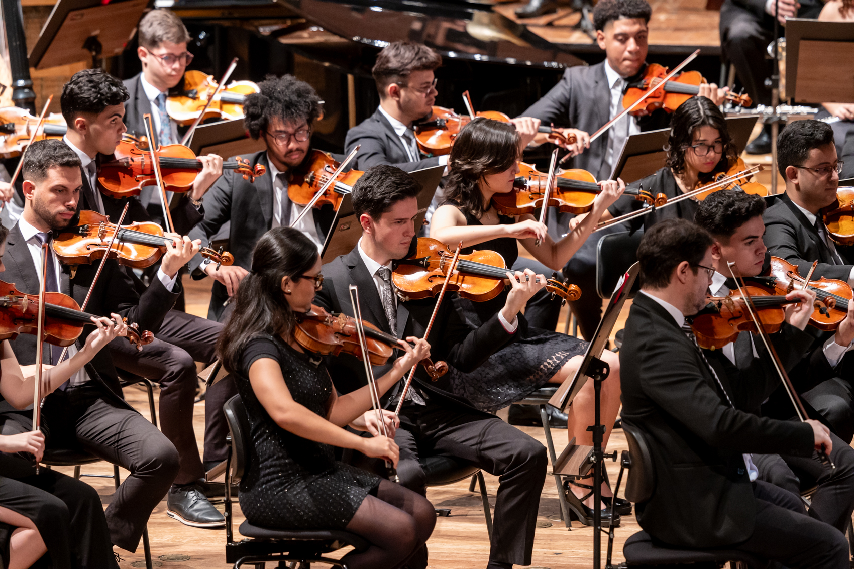 Site - Orquestra Experimental de Repertório durante um concerto