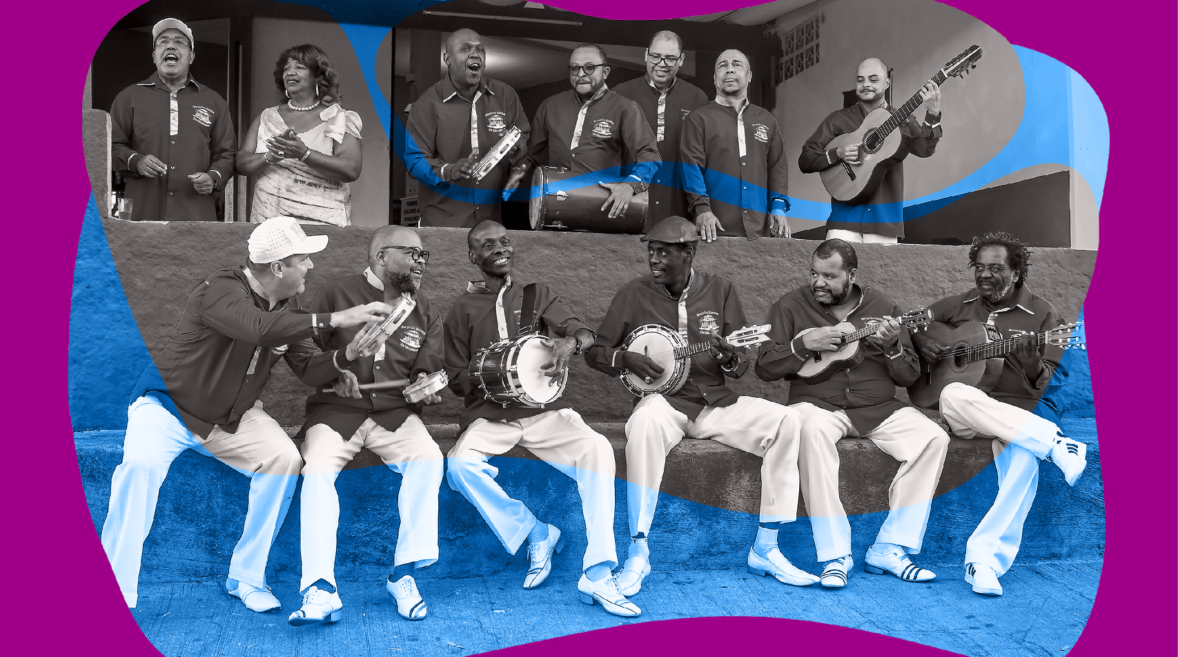 Foto dos sambistas do Berço do Samba de São Mateus